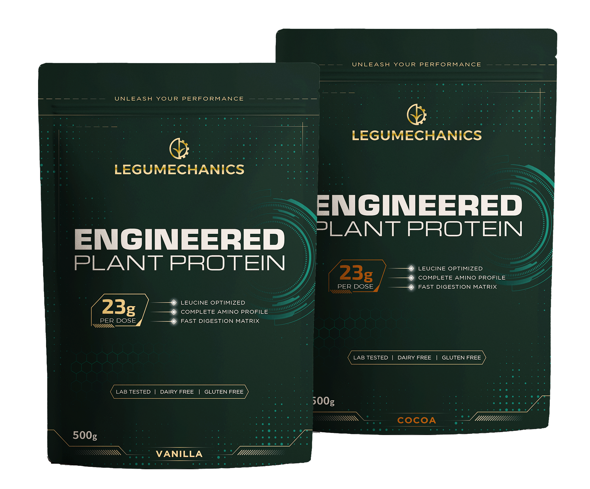 Legumechanics Engineered Plant Protein, vainilla y cacao